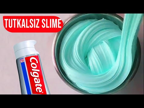 Tutkalsız Slime Test, Colgate Diş Macunu ile Slime Nasıl yapılır