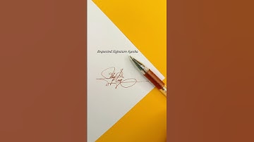 Ayesha Signature Design | How To Sign The Letter A #shorts