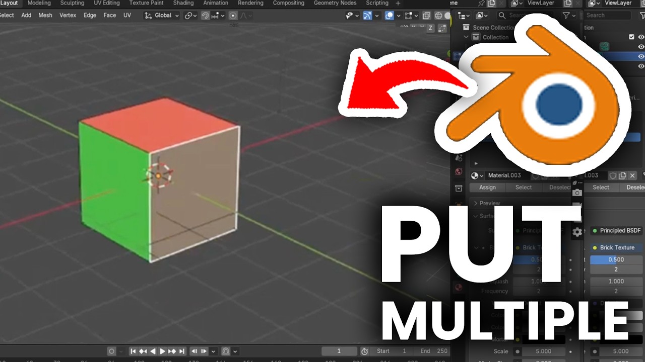 Blender: How To Put Multiple Materials On One Object - YouTube