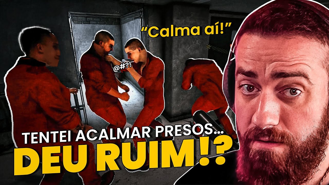 PRIMEIRO DIA DE TRABALHO E A PRISÃO VIROU UM CAOS | Prison Simulator