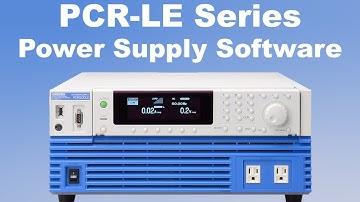 Kikusui PCR-LE AC Power Supply Software Overview