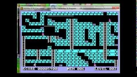 Using Loderunner in Dosbox