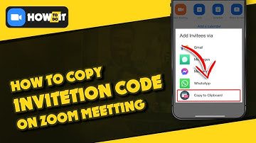 How to send invitation code copy to clipboard on zoom 2024 | Skill Wave