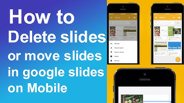 How to delete slides/move slides in google slides on mobile