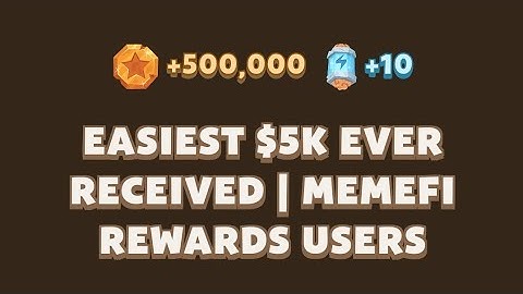 Easiest $5K Ever Received | MemeFi Rewards Users | Memefi Youtube Video Code