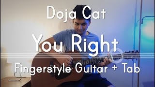 You Right (Doja Cat) | Fingerstyle Guitar With Tabs