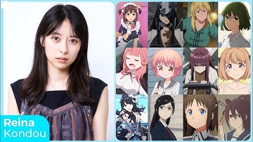 Reina Kondou [近藤 玲奈] Top Same Voice Characters Roles