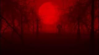 Graveyard Blood Moon Halloween 4K Animated Motion Background Wallpaper Screensaver
