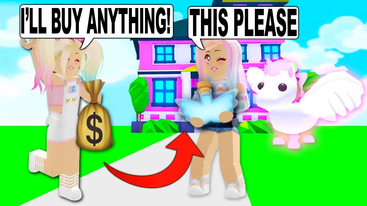 Buying My Biggest Fan All The Legendary Items In Adopt Me Roblox Youtube