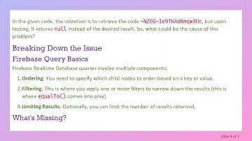 Resolving the equalTo() Query Issue in Firebase Realtime Database