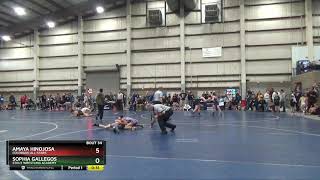 12U Girls 95 Amaya Hinojosa Colorado All-Stars Vs Sophia Gallegos Stout Wrestling Academy