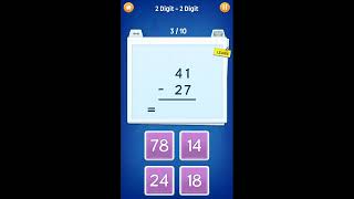 Online Maths Class No-96 | Gameplay Mathematics Subtraction Gaming Fun | unlimited gaming riz #games screenshot 3