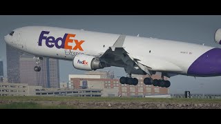 FedEx &quot;1406&quot; Heavy MD-11 Landing