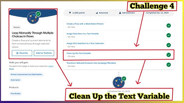 Clean Up the Text Variable | Loop Manually Through Multiple Choices in Flows | Challenge 4