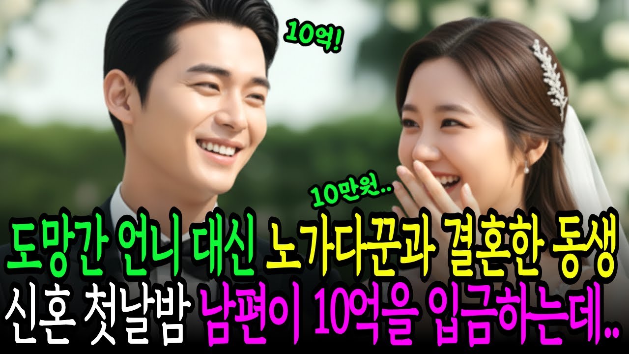 언니 대신 건설노동자와 강제 결혼한 동생, 다음날 “장보게 10만원만 주세요
