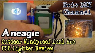 Aneagle Outdoor Windproof Dual Arc USB Lighter Review