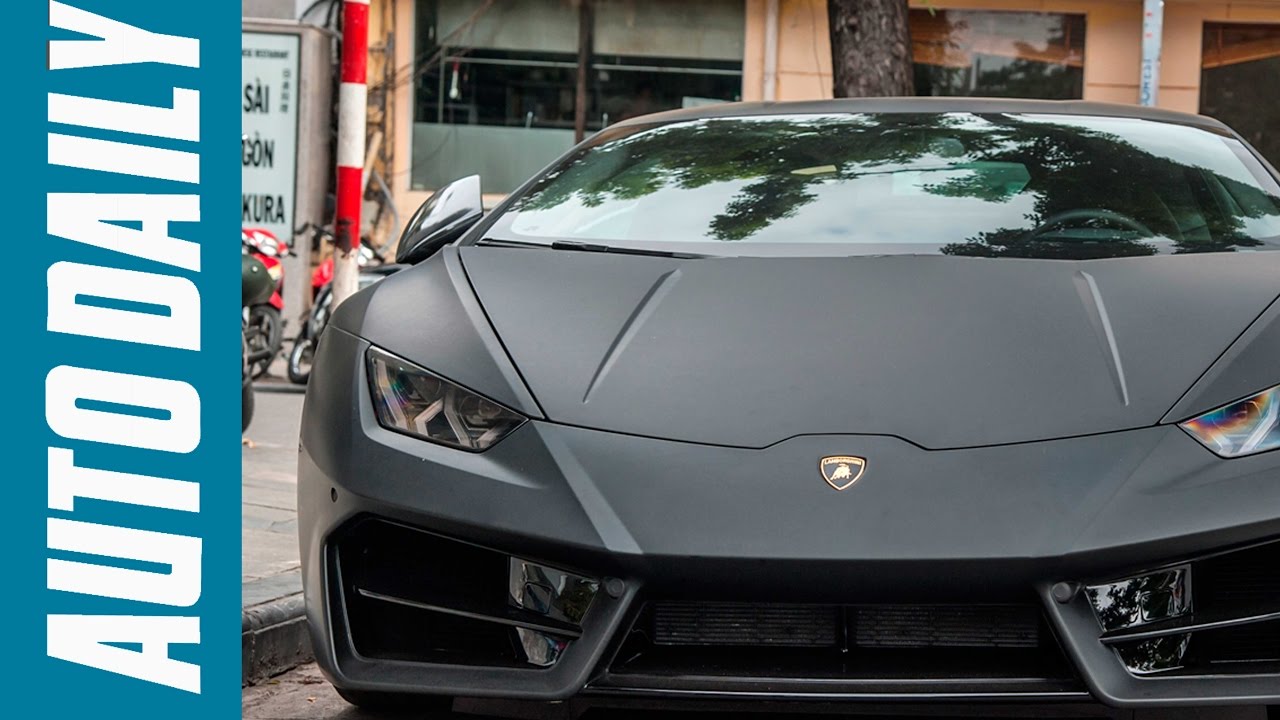 Autodaily.vn | Lamborghini Huracan LP580-2 Matte Black cực chất tại Hà Nội