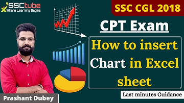 SSC CGL 18 | CPT Module 2 | How to add Charts in Excel Sheet | CPT Guidance | SSCtube
