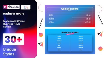 BWD Business Hours Elementor addon tutorial