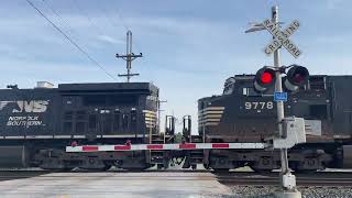 NS 7686 Leads Intermodal East | Bolander Rd. Railroad Crossing, Clay Center, OH