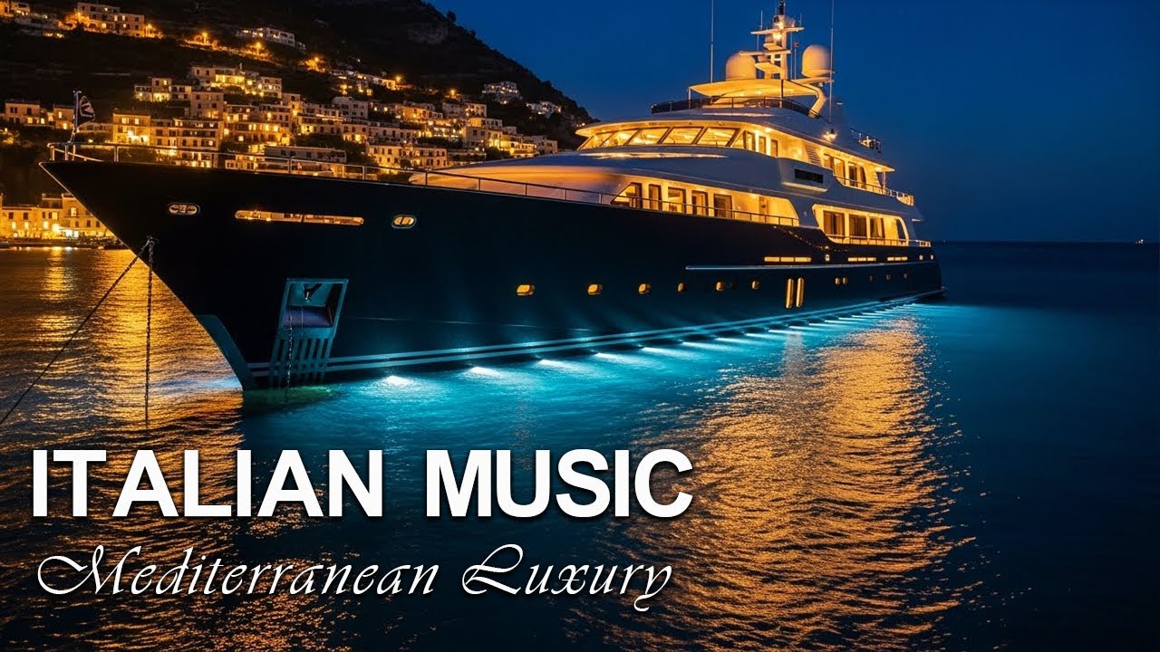 Italian Music – Mediterranean Dream 🌌 Calm Nights & Ocean Reflections