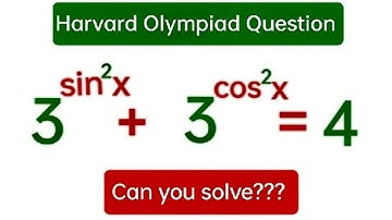Harvard | Find x | How To Solve | Olympiad Maths | UMA EQUAÇÃO EXPONENCIAL TRIGONOMÉTRICA! 🤯