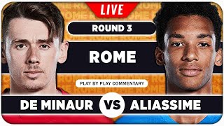 DE MINAUR vs AUGER ALIASSIME • ATP Rome 2024 • LIVE Tennis Play-by-Play Stream