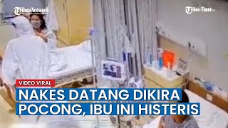 Nakes Pakai Baju Hazmat Dikira Pocong, Ibu-Ibu Ini Berteriak Histeris