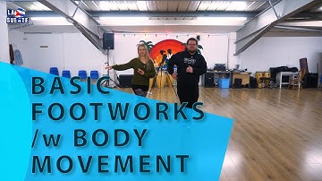 Basic salsa footworks with Cuban Body Movement - Class 3