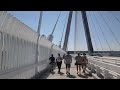 POV Walking across the Gordie Howe Bridge