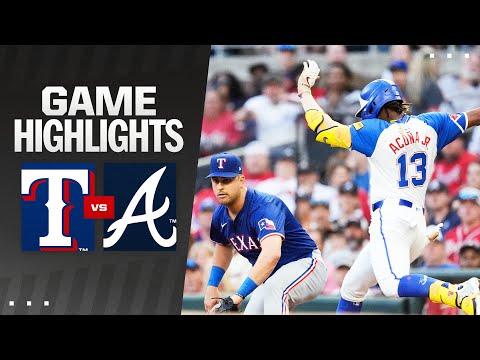 Rangers vs. Braves Game Highlights (4/20/24) 