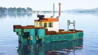 Рыбацкий корабль в майнкрафте