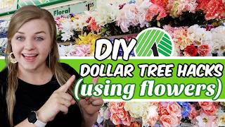 $1 Dollar Tree HACKS &amp; DIYS Using Floral Picks and Flowers! (you have to try!) Krafts by Katelyn