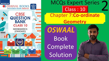 Chapter 7 Co-ordinate Geometry Part 2 OSWAAL CBSE MCQs Chapterwise for Term 1 Class 10 Mathematics