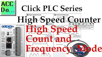 Click PLC High Speed Counter Input Frequency Measurement and High Speed Count Mode
