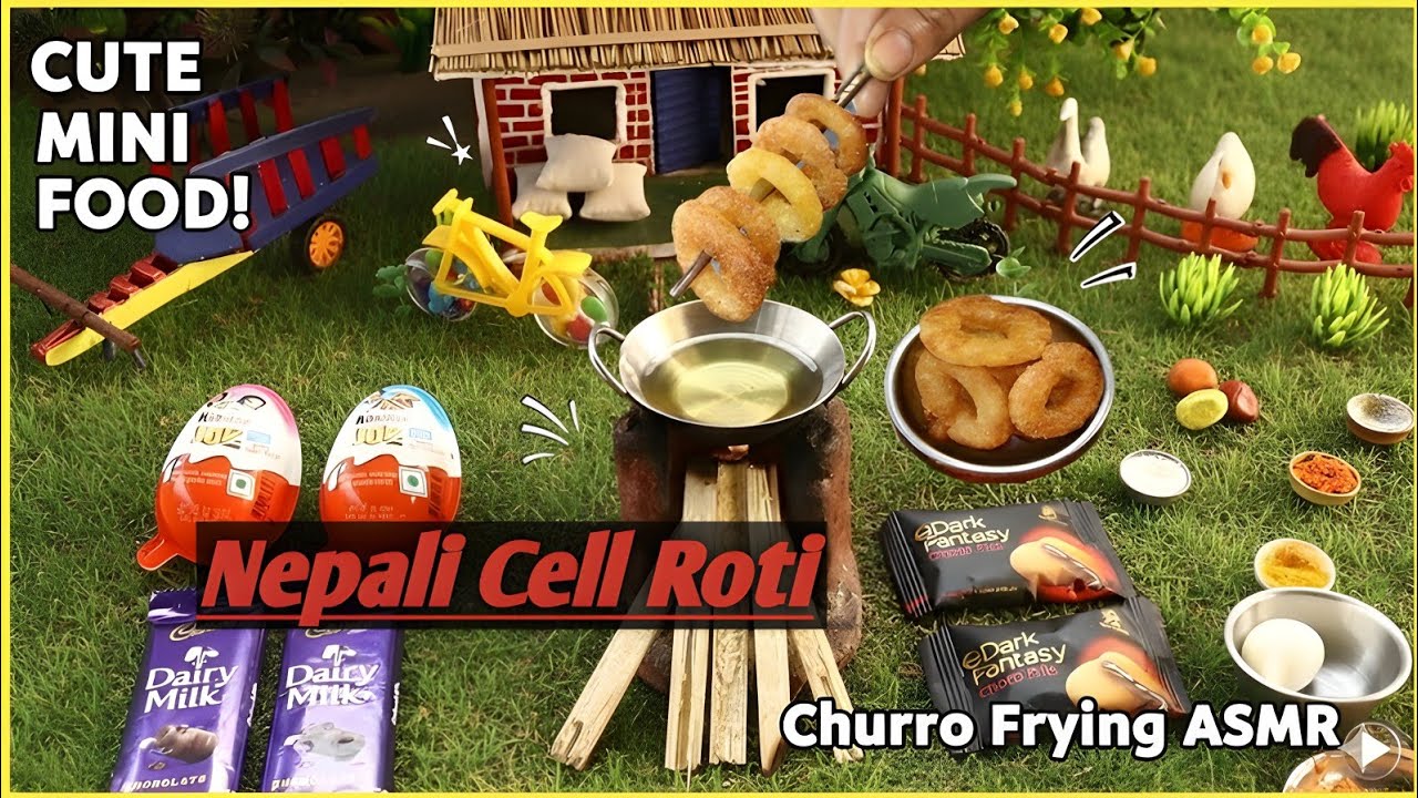 Cute Mini Nepali Cell Roti Food / Mini Kitchen Food  \ Nepali Recipes / Viral Food