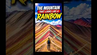 The Mountain That Looks Like a Rainbow 🌈⛰️ #shorts #nature #peru #viral #viralvideo #viralshorts