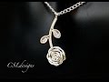 Rose wirework pendant ⎮ Valentine's Day