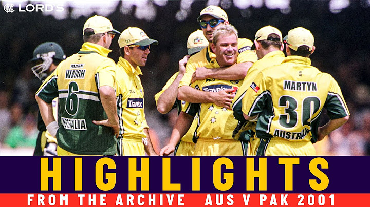 Warne, Gilchrist & Ponting Star Against Pakistan in Natwest Final! | Classic ODI | Aus v Pak 2001
