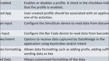 MBS1024 DataWedge Technical Enablement
