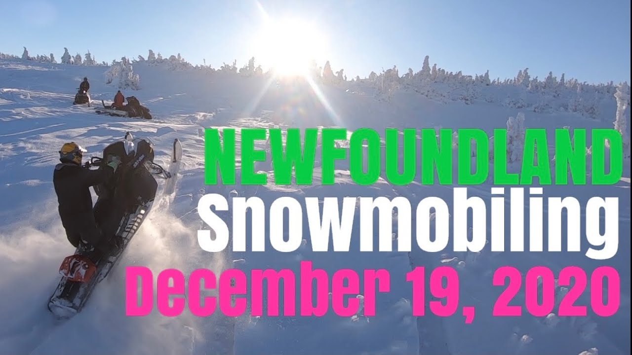 FRESH POWDER, WHEELIES, AND RACE DRONES | 2020 Snowmobile Riding in Newfoundland