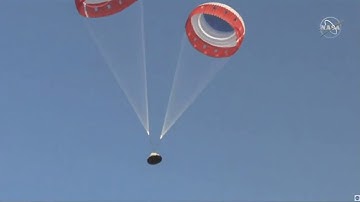Boeing declares spacecraft abort system test a success, despite the failure of one parachute