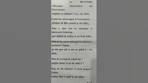 m.a sociology nep(first semester)ka second question paper 2023 (Sociology of change and development)
