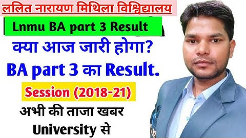 Lnmu BA part 3 Result update