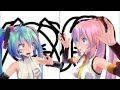 [MMD] 愛Dee (AiDee) Miku &amp; Luka by MitchieM and Cotori (to 2nd Chorus)