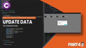 Part 4 Dynamic User Control | Update | Modern Grid View | C#  .NET | WINDOWS FORM