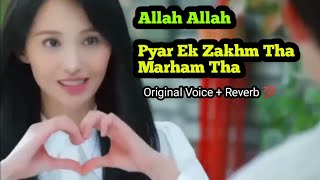 Allah Allah Pyar Ek Zakham tha Marham Tha ( Original Voice   Slow Version ) Tiktok viral song