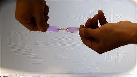 Stress concentration observed via photoelasticity