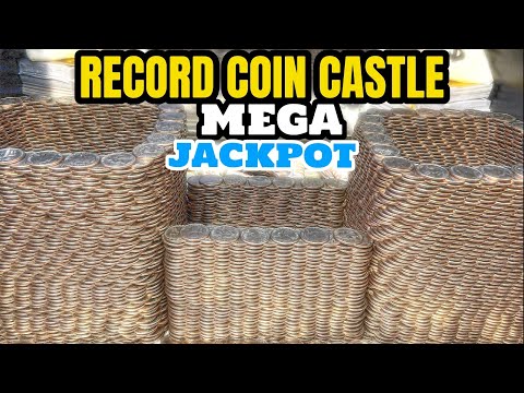 RECORD QUARTER CASTLE… MASSIVE AVALANCHE OF CASH INSIDE THE CASINO HIGH STAKES COIN PUSHER JACKPOT!