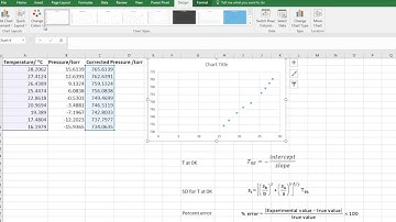 Using Excel for gas law calculations